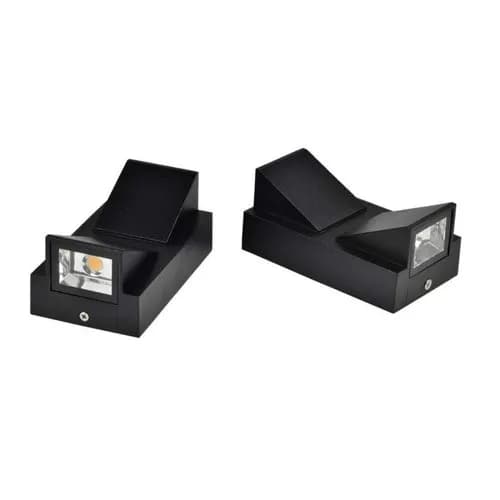 چراغ دکوراتیو دیواری دو طرفه کلبه ای 2*3 وات فلزی نور افتابی کد 5154 — تصویر ۵
