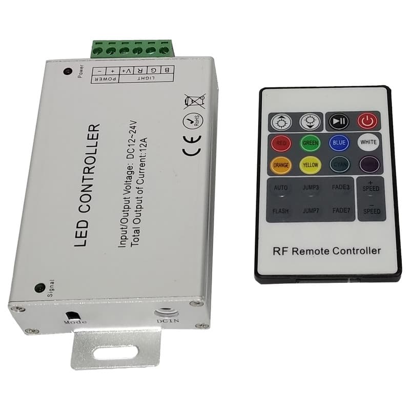 ريموت كنترل RGB راديويى 24 امپر ضد اب_ wireless چراغ استخری کد1343