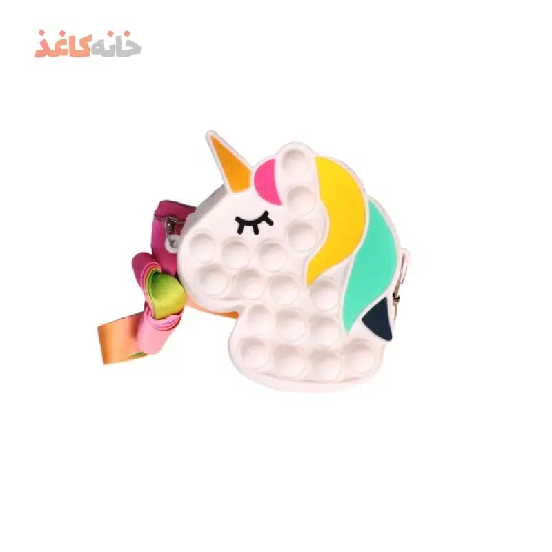 کیف سیلیکونی سایز متوسط طرح یونی کورن — تصویر ۲