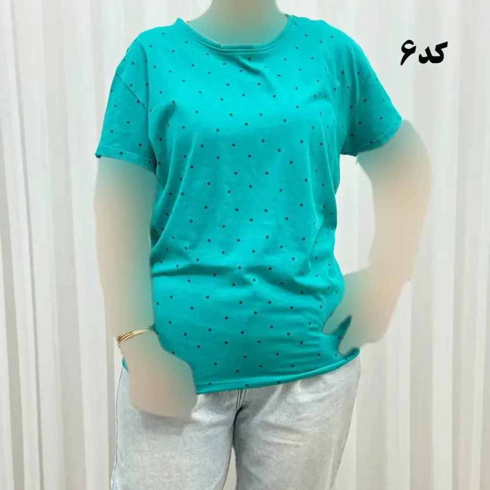 تیشرت طرحدار H&M کد 1169 نخ پنبه چهارفصل زنانه دخترانه تنخور راحت — تصویر ۸
