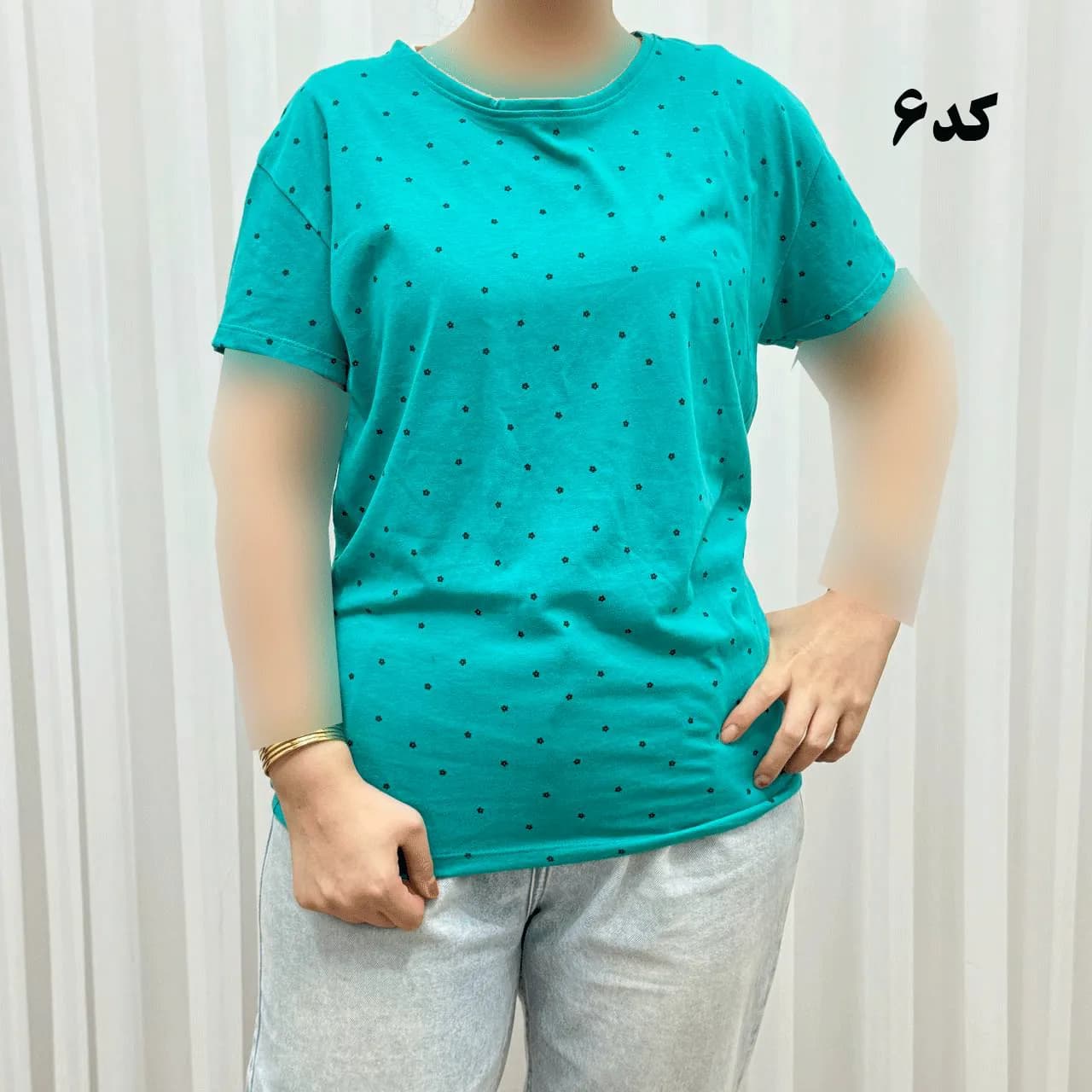 تیشرت طرحدار H&M کد 1169 نخ پنبه چهارفصل زنانه دخترانه تنخور راحت — تصویر ۳