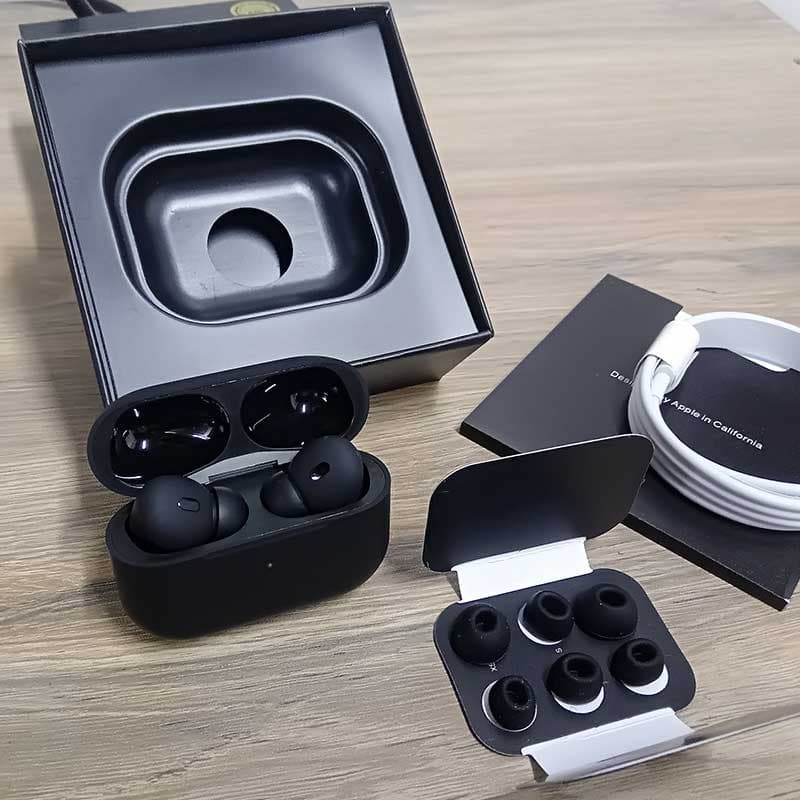 هندزفری بلوتوثی ایرپاد پرو مشکی AirPods PRO 2 BLACK — تصویر ۳