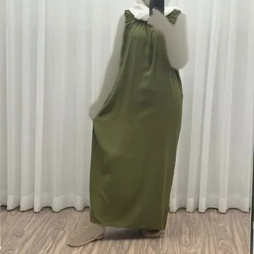 سارافون راحتی زنانه بلند نخی فری سایز مناسب تا سایز 54 — تصویر ۵