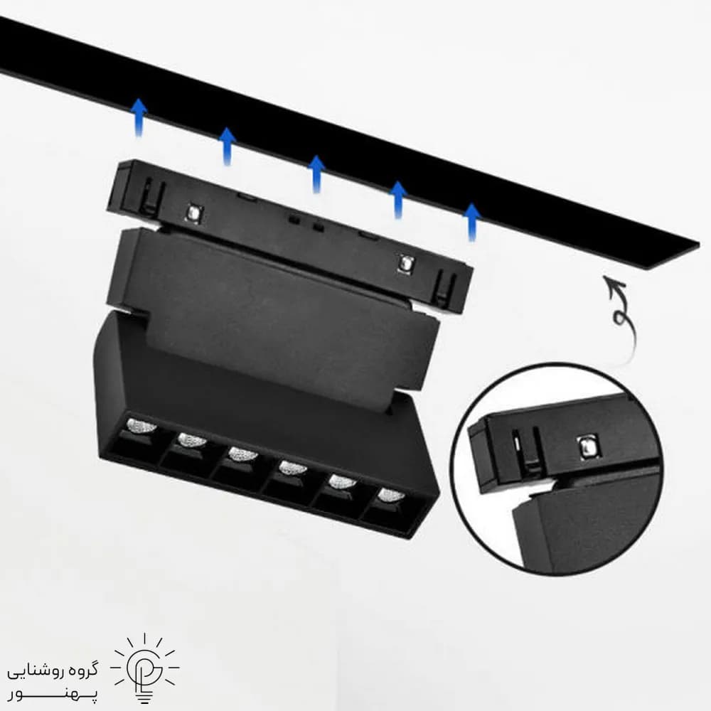 چراغ ریلی فکی متحرک نقطه ای مگنتی تیپ B کد252 — تصویر ۳