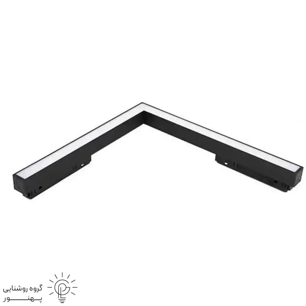چراغ ریلی مگنتى زاويه دار سقف به سقف _سقف به دیوار تیپ A کد 2513 — تصویر ۲