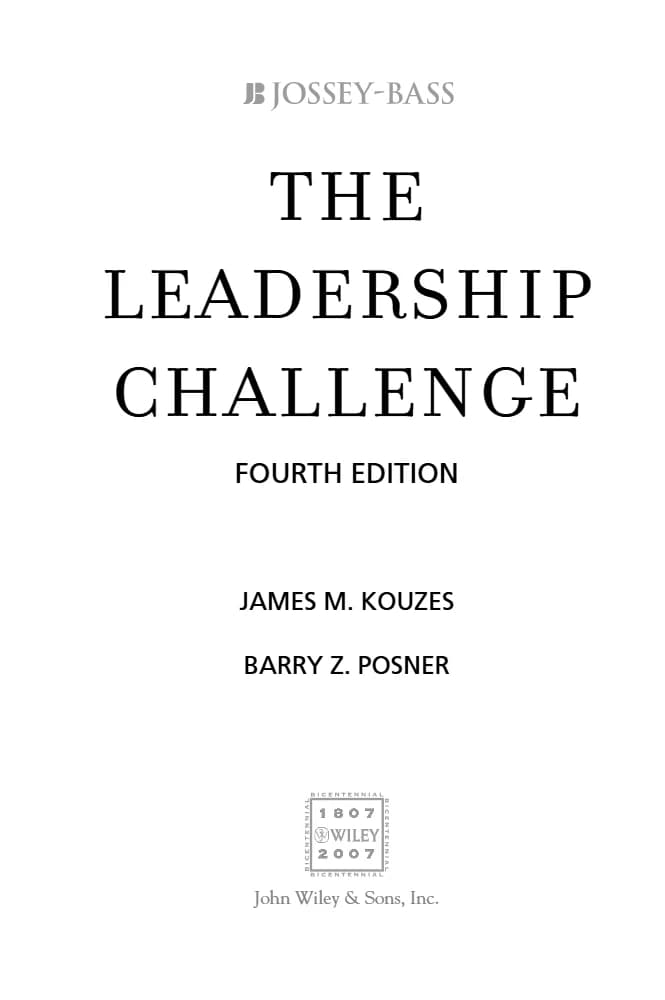 کتاب The Leadership Challenge (چالش رهبری) نسخه انگلیسی PDF | James M. Kouzes & Barry Z. Posner