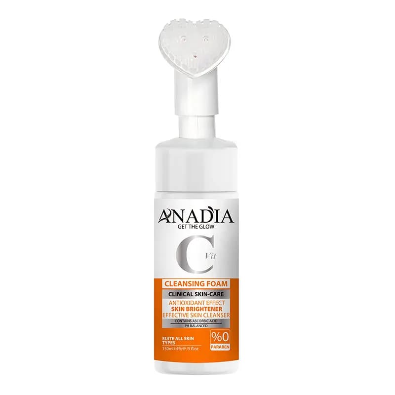 فوم شستشوی صورت براش دار vitamin C آنادیا ANADIA — تصویر ۲