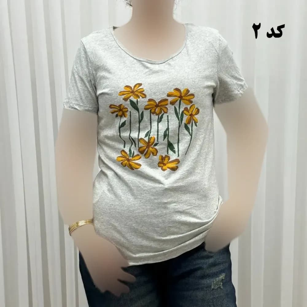 تیشرت طرحدار وارداتی کد 1174 سایزبندی کامل S تا XXXL بدون آبرفت و رنگ رفت — تصویر ۶