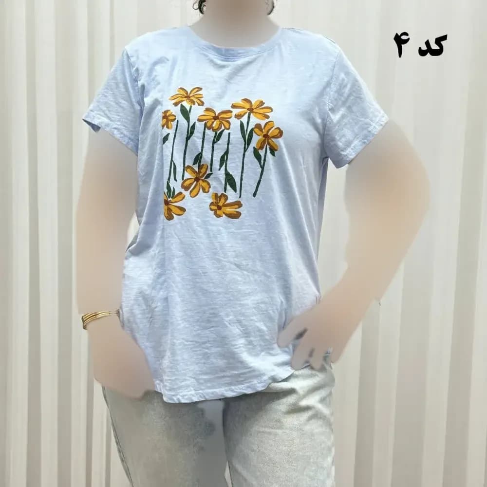 تیشرت طرحدار وارداتی کد 1174 سایزبندی کامل S تا XXXL بدون آبرفت و رنگ رفت — تصویر ۹
