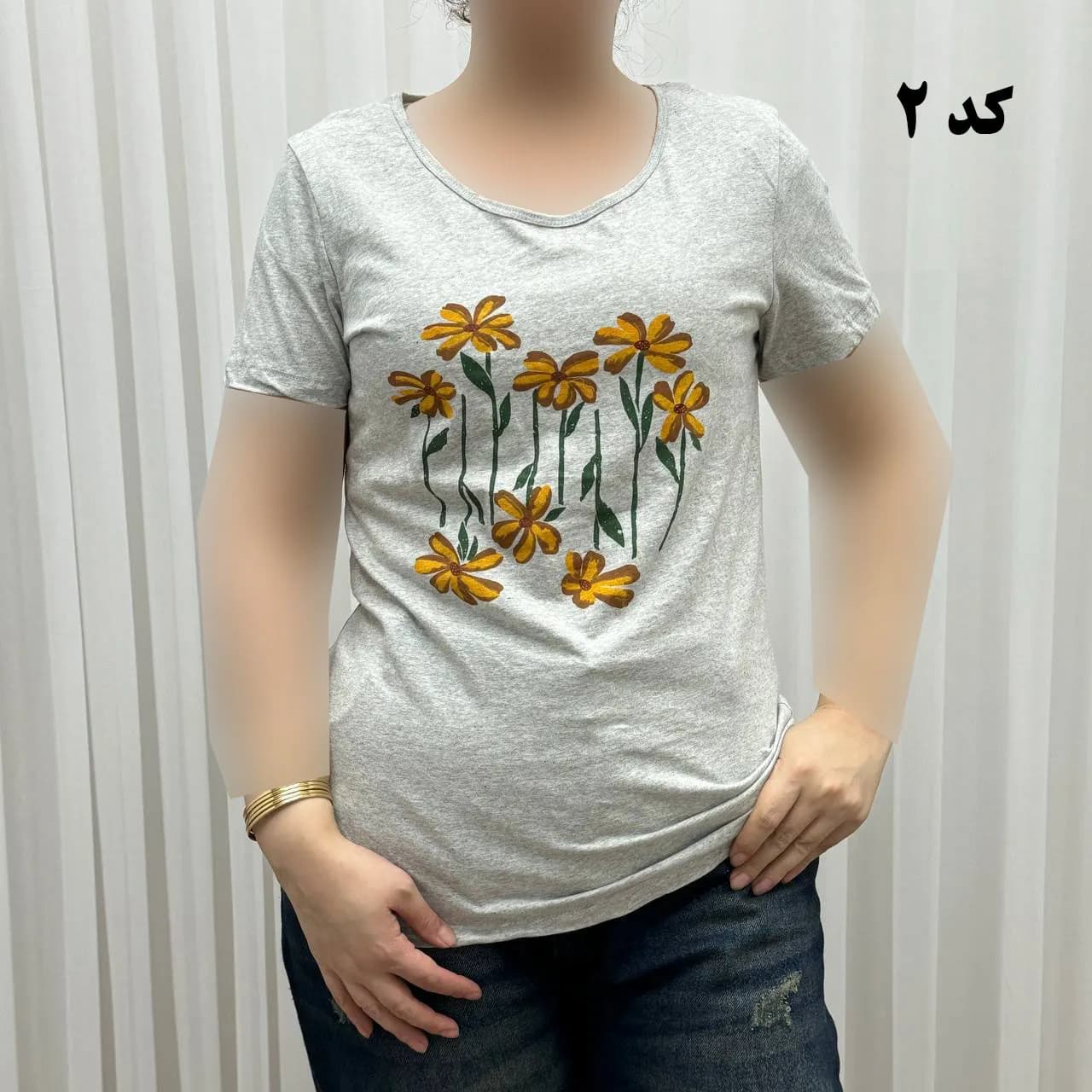 تیشرت طرحدار وارداتی کد 1174 سایزبندی کامل S تا XXXL بدون آبرفت و رنگ رفت — تصویر ۳
