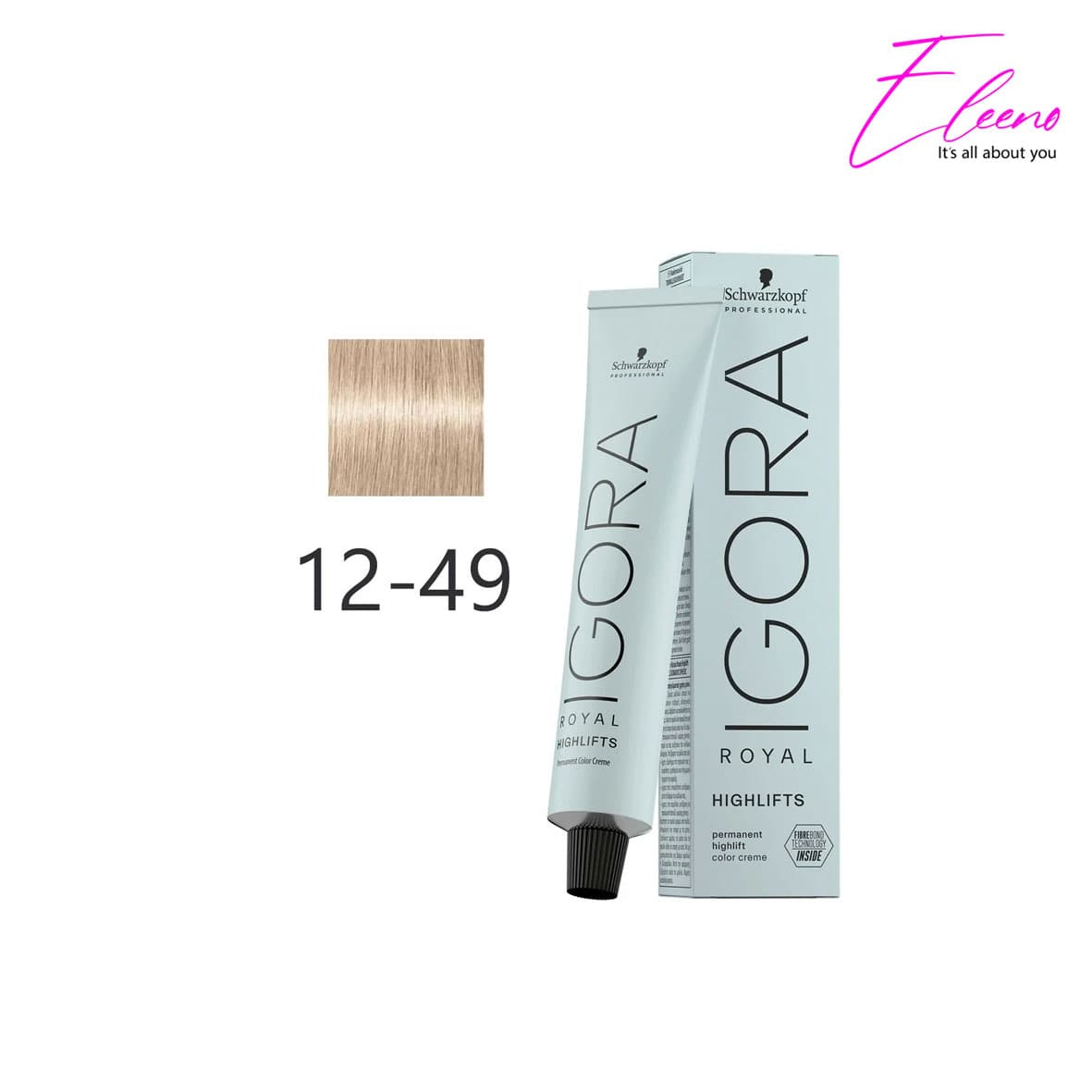 رنگ مو بلوند خاص بژ بنفش ایگورا Igora Royal 12-49