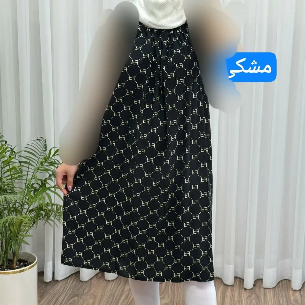 سارافون نخی زنانه فری سایز تا 56 چهارفصل تنخور شیک و راحت مناسب باردار و روزمره — تصویر ۵