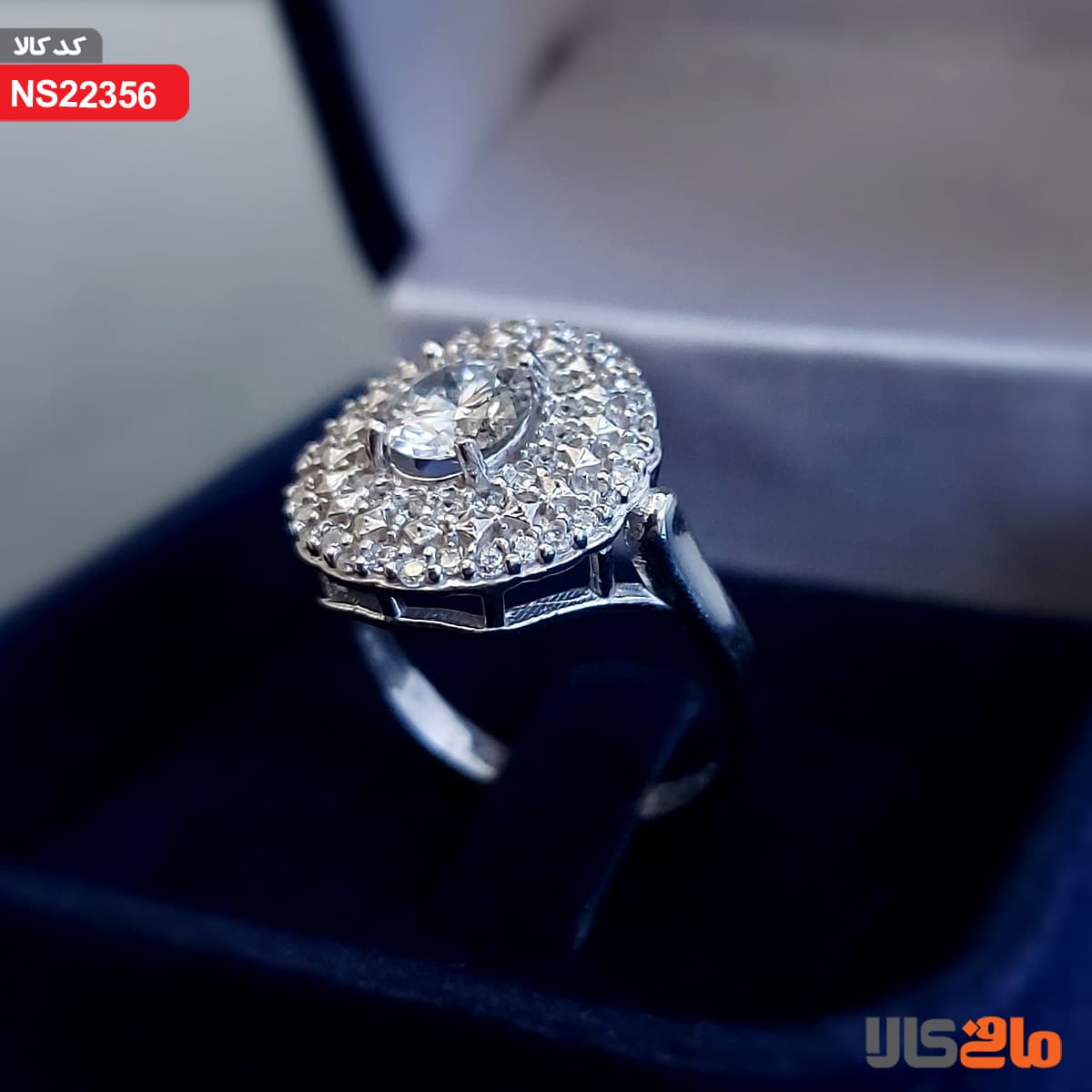 انگشتر الماس موزونایت روسی (کد02) — تصویر ۳