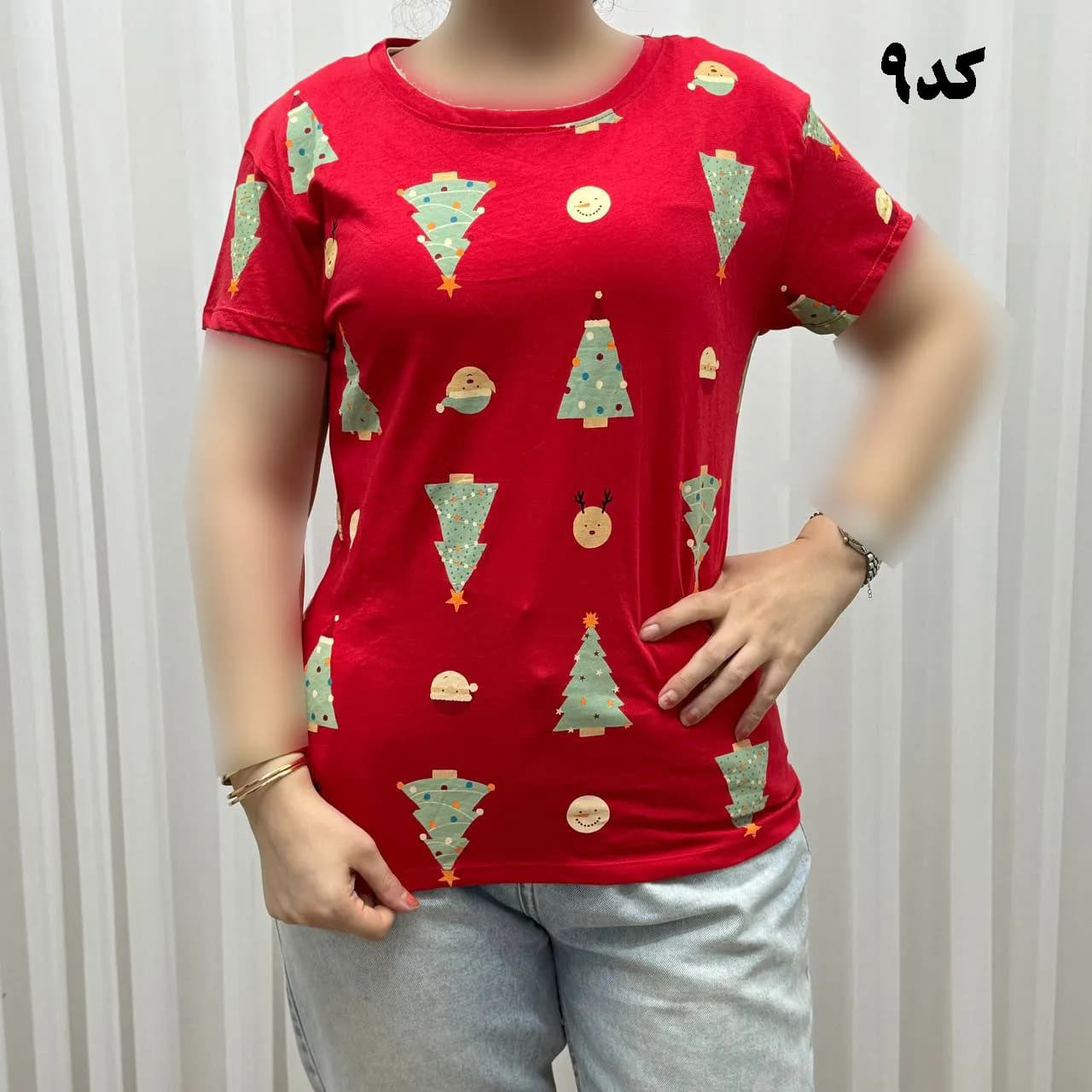 تیشرت طرحدار H&M نخ پنبه چهارفصل زنانه دخترانه سایزبزرگ تا XL XXL XXXL تنخور راحت — تصویر ۲