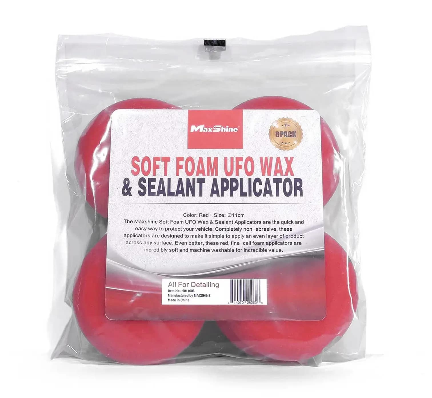 بسته 8 عددی پد اپلیکاتور اجرای واکس مکس شاین MaxShine Soft Foam Waxing Applicator — تصویر ۳