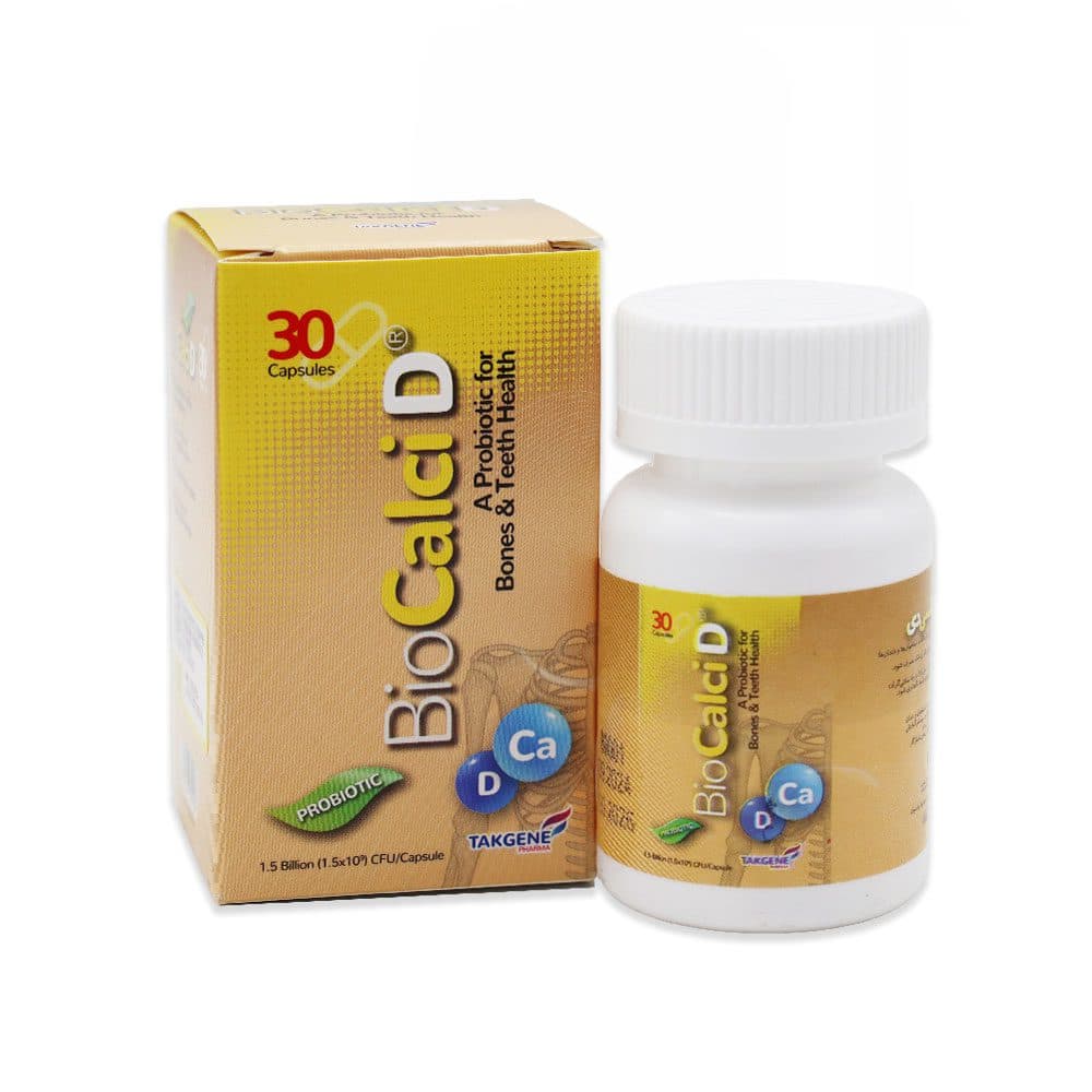 کپسول بایو کلسی دی تک ژن فارما 30 عدد