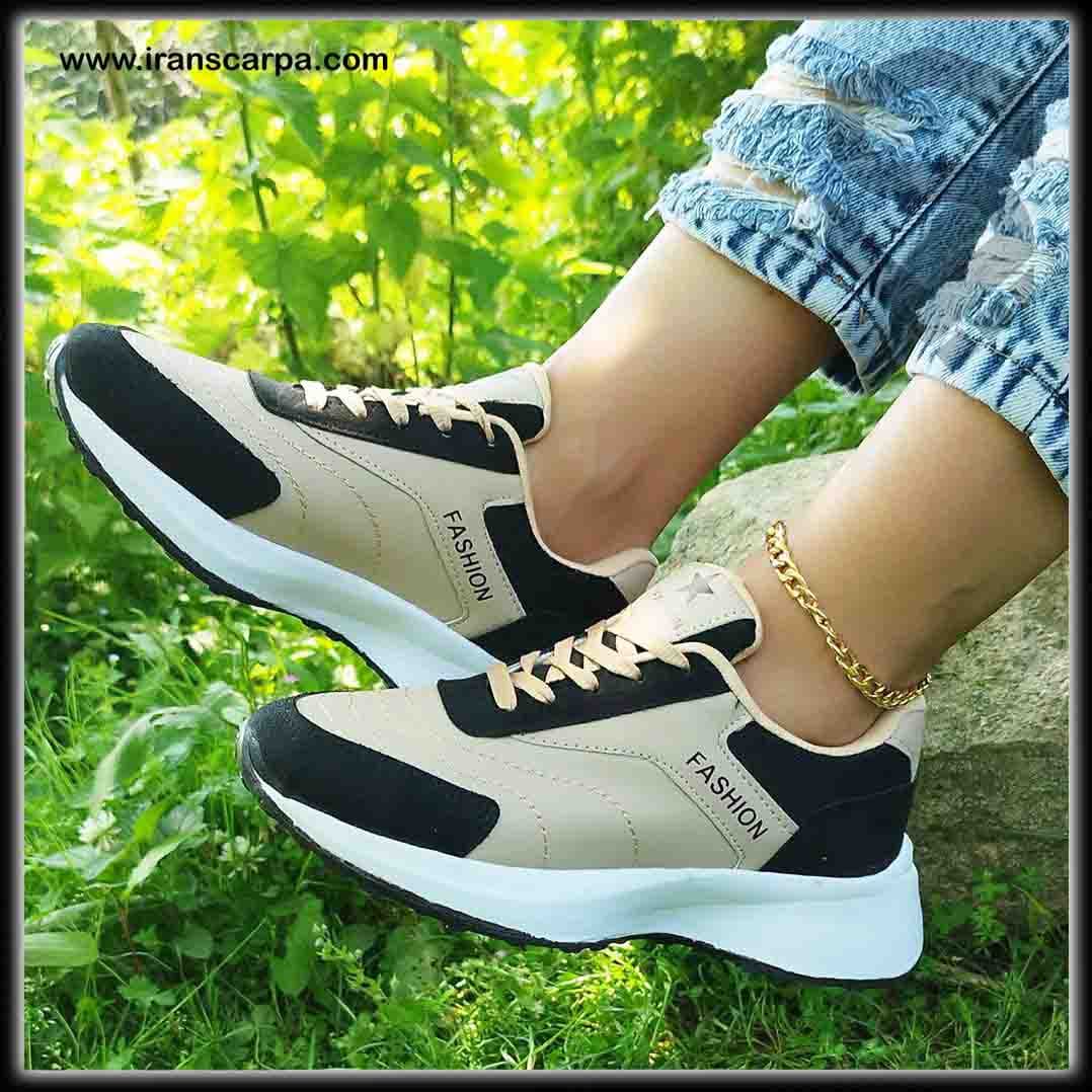 کفش اسپرت زنانه نسکافه ای سونیتا