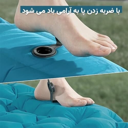 زيرانداز كيسه خواب بادي aksoul اورجينال — تصویر ۳