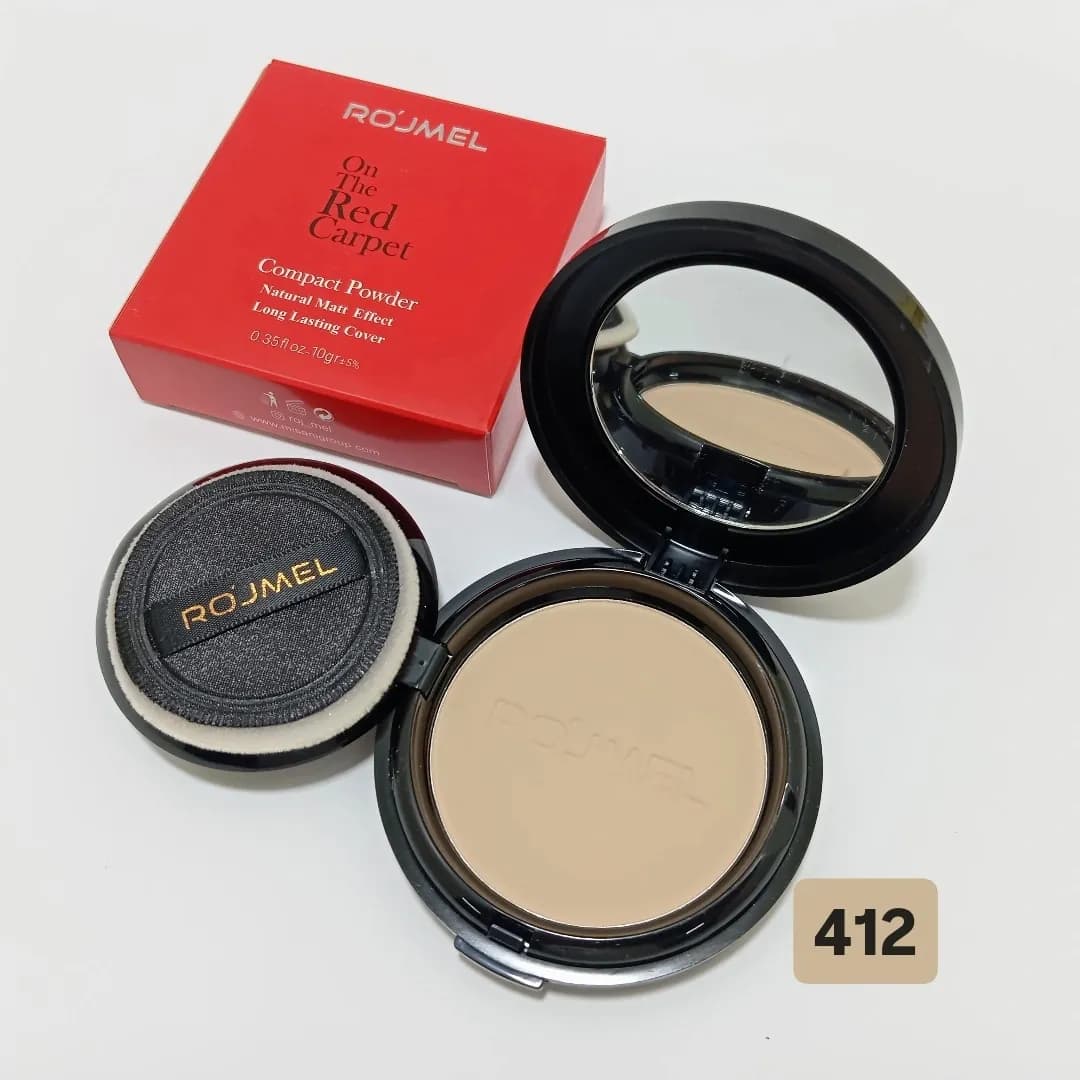 پنکک مات افکت رژمل 412 ROJMEL COMPACT POWDER