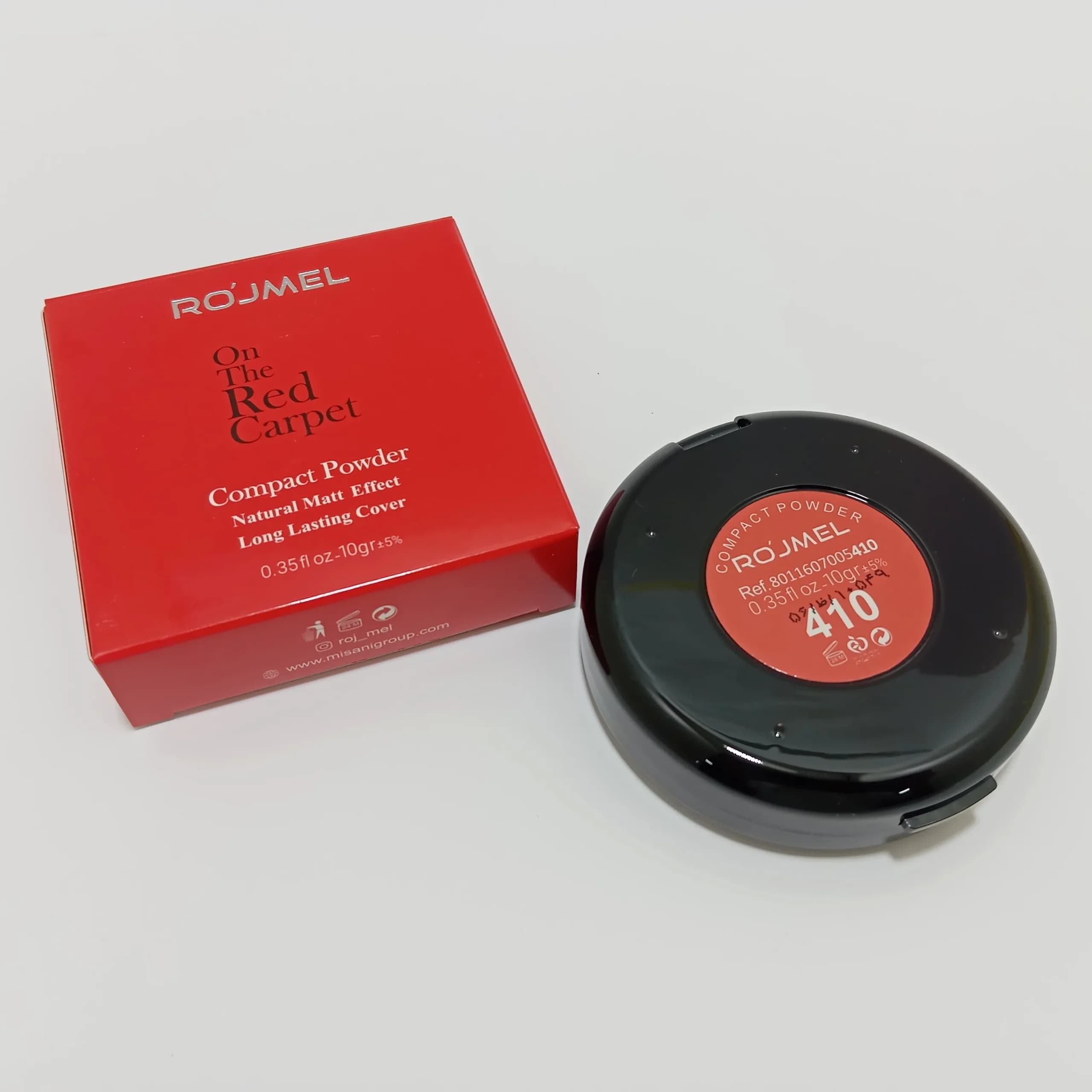 پنکک مات افکت رژمل 410 ROJMEL COMPACT POWDER — تصویر ۳