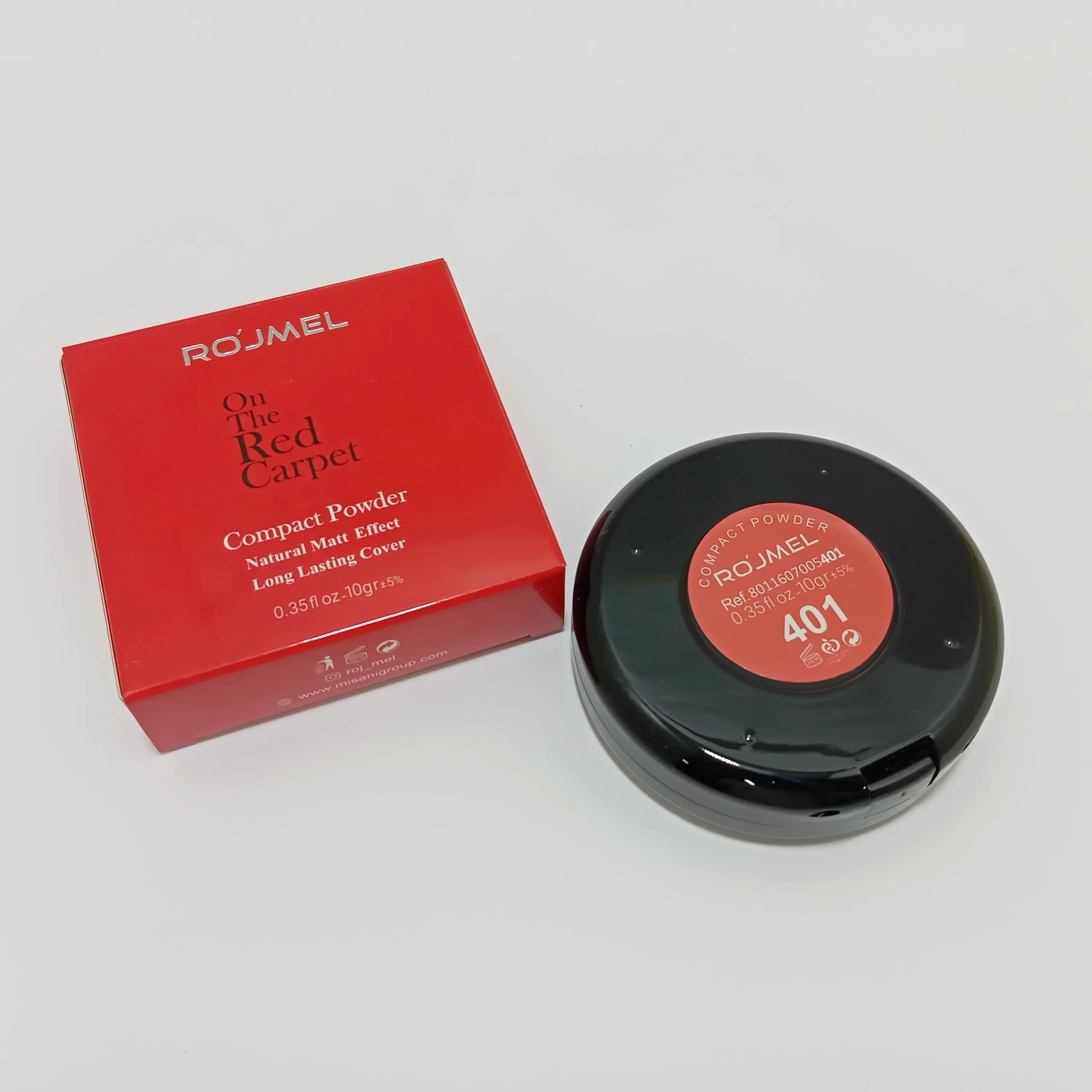 پنکک مات افکت رژمل 401 ROJMEL COMPACT POWDER — تصویر ۳