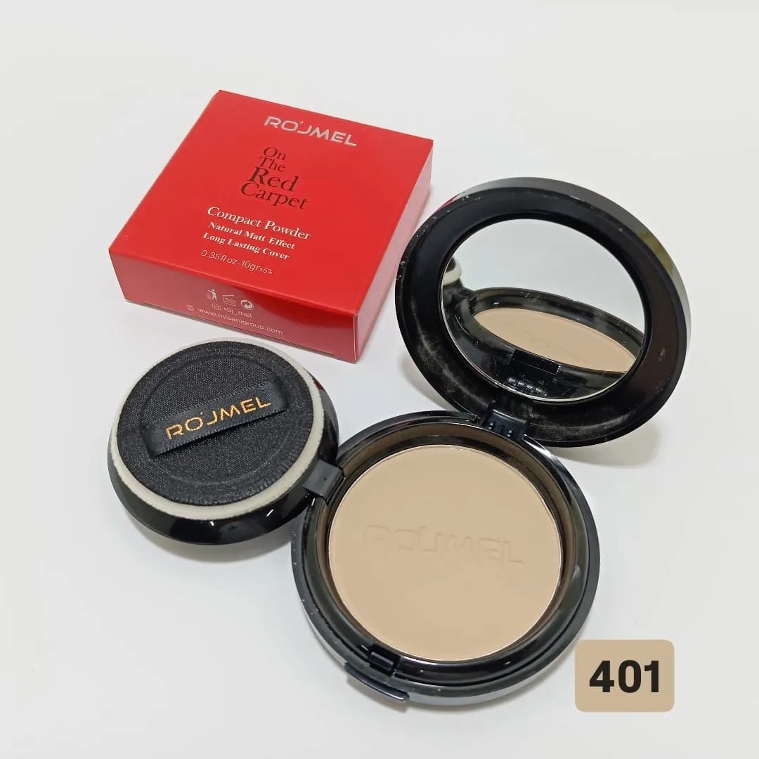 پنکک مات افکت رژمل 401 ROJMEL COMPACT POWDER — تصویر ۲