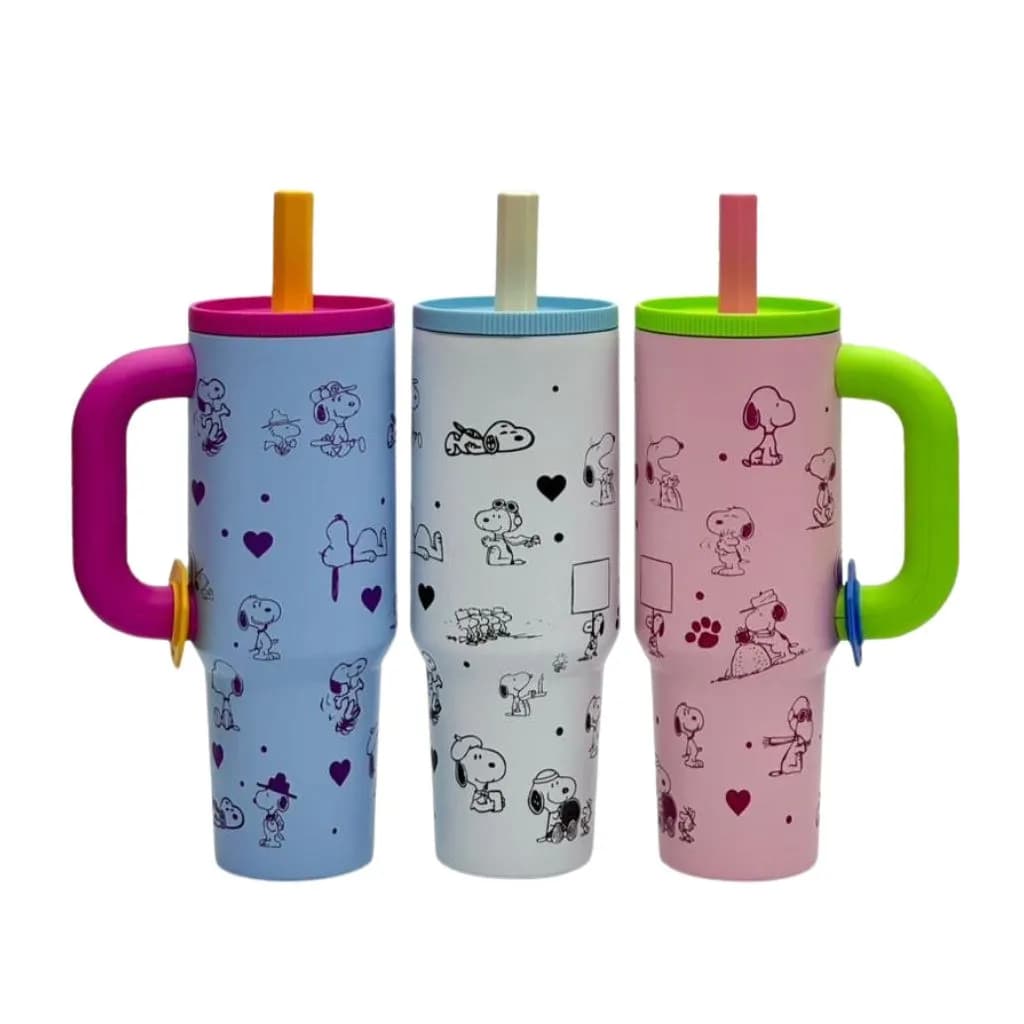 تامبلر نی دار ضد نشت Snoopy استیل 40oz