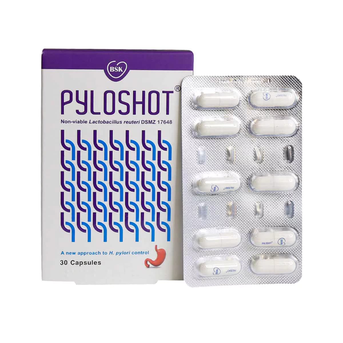 کپسول پایلوشات بی اس کی ـ BSK Pyloshot 30 Capsules ـ بی اس کی — تصویر ۳