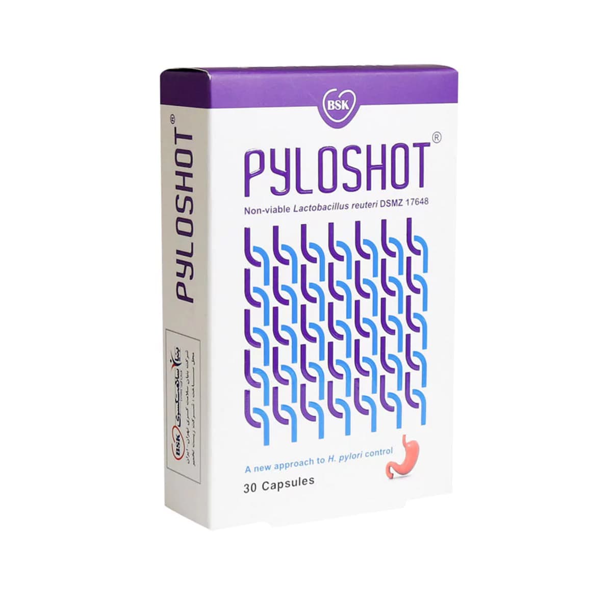 کپسول پایلوشات بی اس کی ـ BSK Pyloshot 30 Capsules ـ بی اس کی