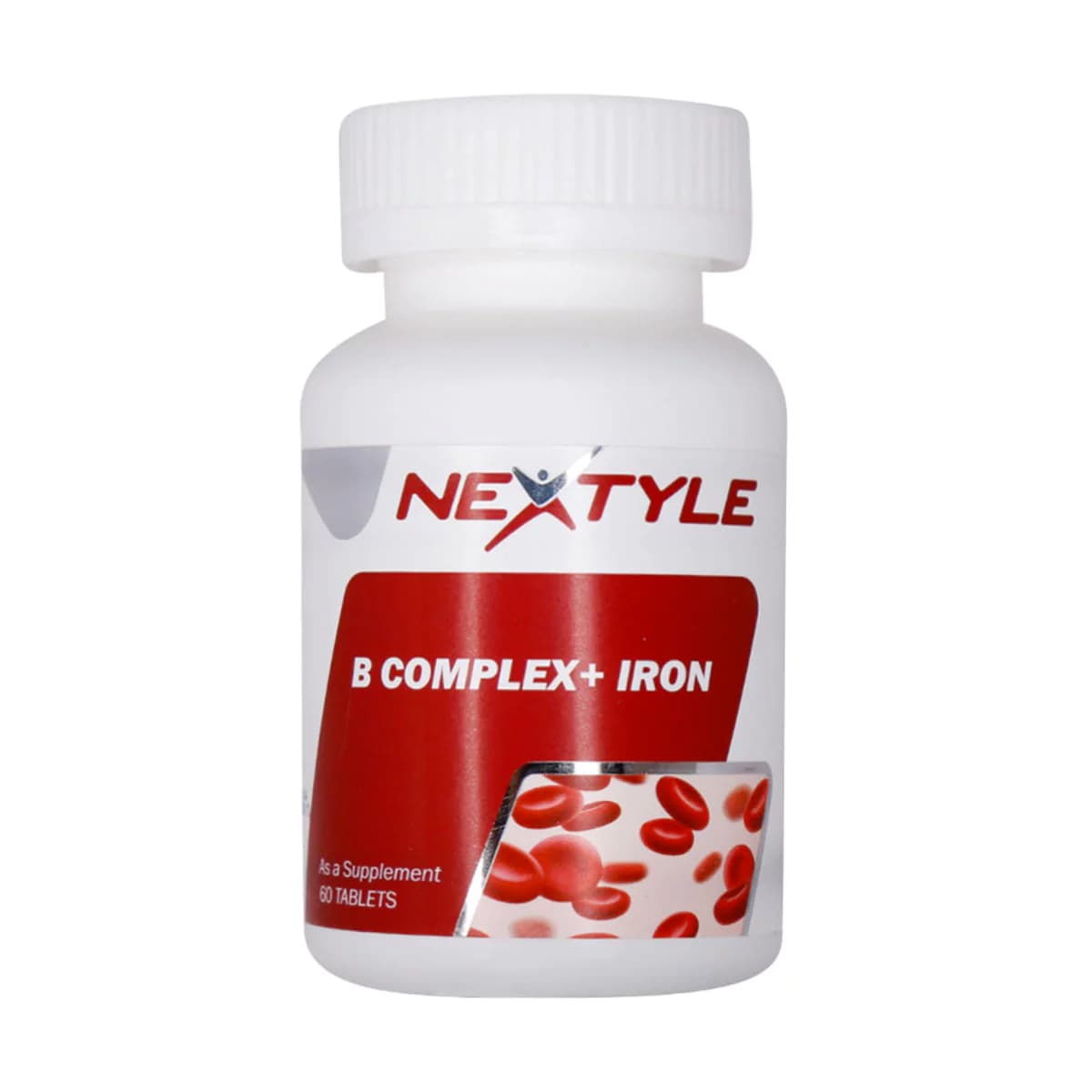 قرص ب کمپلکس پلاس آهن نکستایل ـ Nextyle B Complex Plus Iron 60 Tabs ـ نکستایل