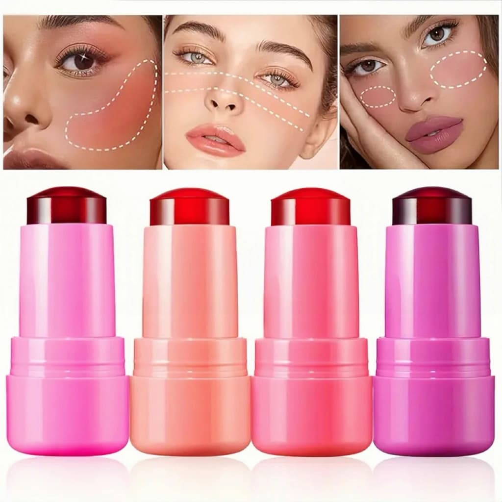 پک 4عددی تینت استیکی ژله‌ای Essense مدل ۲۴ ساعته | رژگونه و رژلب ژله‌ای ضد آب — تصویر ۳