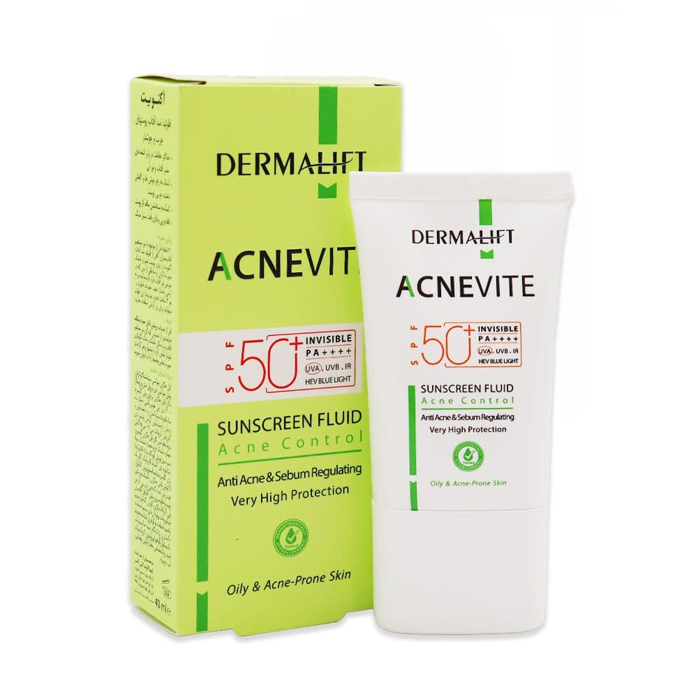 فلوئید ضد آفتاب آکنویت SPF50 درمالیفت 40 میلی لیتر