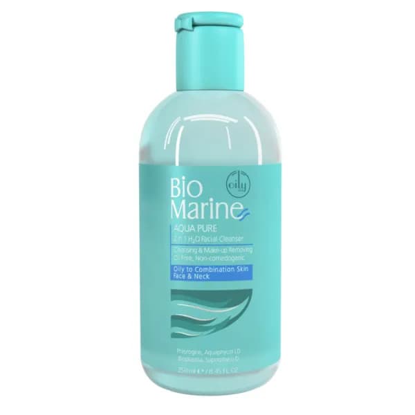 محلول پاک کننده آرایش بایومارین مدل جلبک دریایی حجم 250 میلی لیتر-Biomarine makeup remover solution, seaweed model, volume 250 liters — تصویر ۲