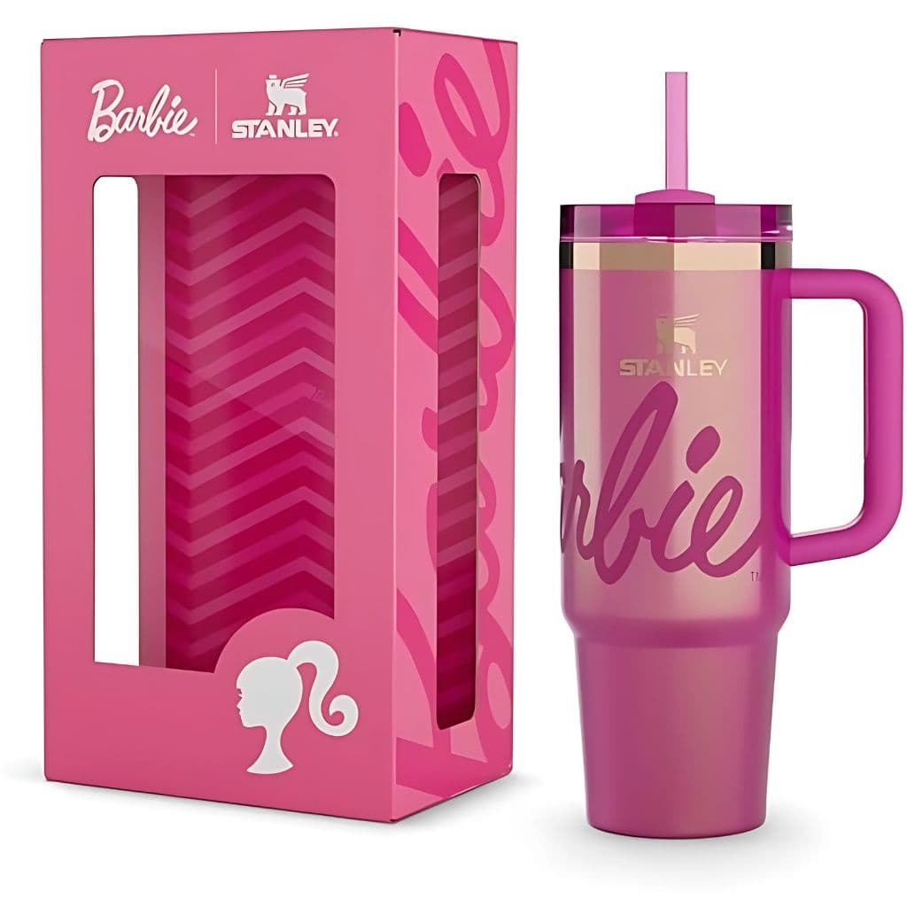 ماگ اورجینال استنلی طرح barbie مدل Quencher گنجایش 40oz