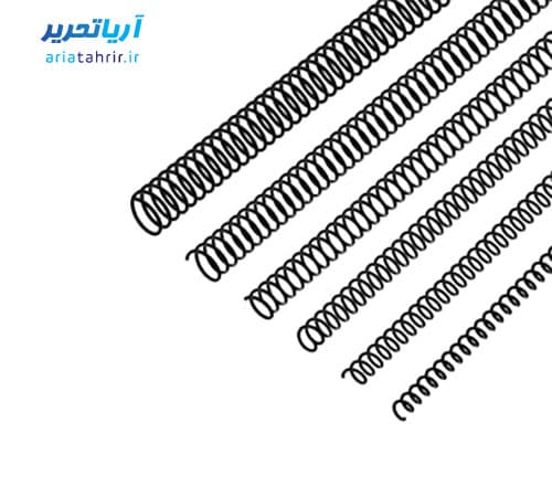 فنر صحافی فلزی مارپیچ شماره 18 نیک بسته 100عددی — تصویر ۳
