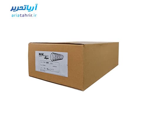 فنر صحافی فلزی مارپیچ شماره 22 نیک بسته 100عددی — تصویر ۲