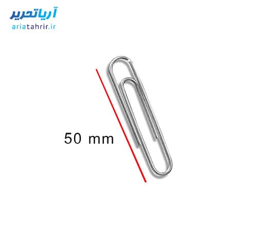گیره کاغذ بزرگ فلزی 5 سانتیمتر بسته 50 عددی — تصویر ۲
