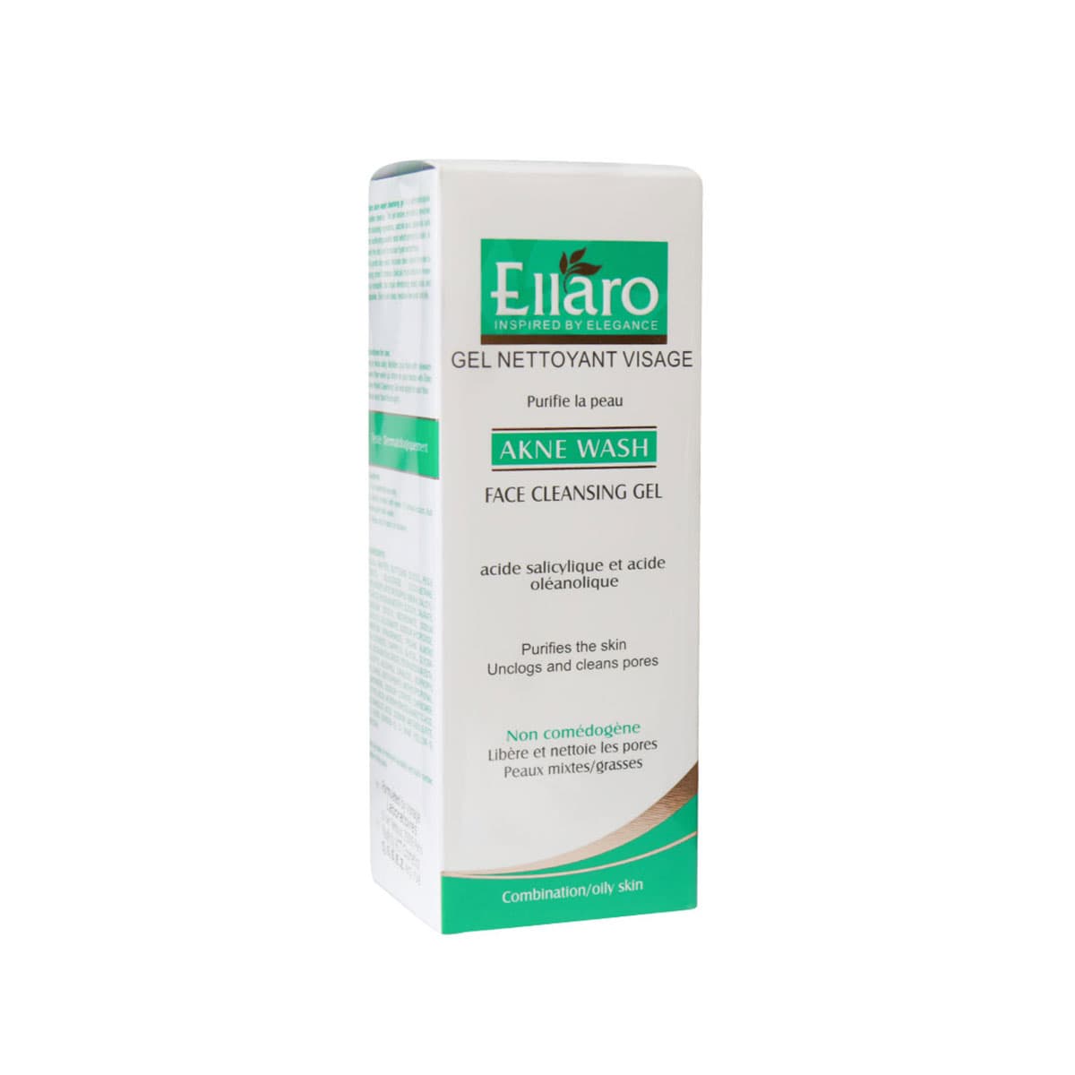 ژل شستشوی پاکسازی کننده پوست صورت آکنه واش 150 میل الارو-Ellaro