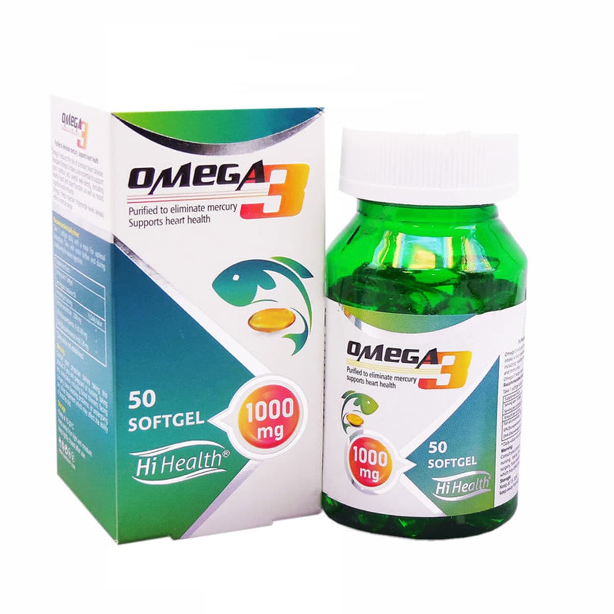 سافت ژل امگا 3 1000 های هلث بسته 50 عددی-Softgel Omega 3 1000 Hi health