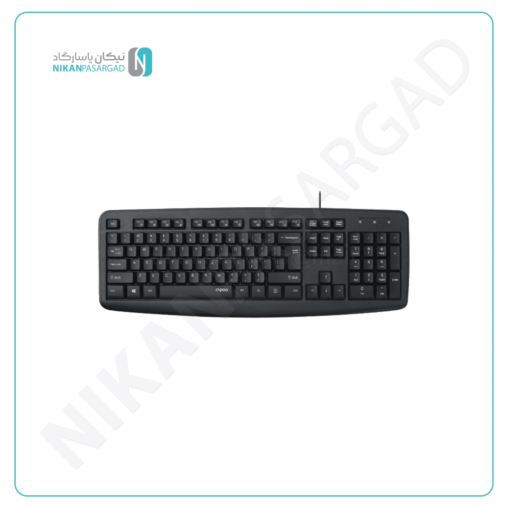 کیبورد سیمی رپو مدل Rapoo NK2600 Wired Keyboard