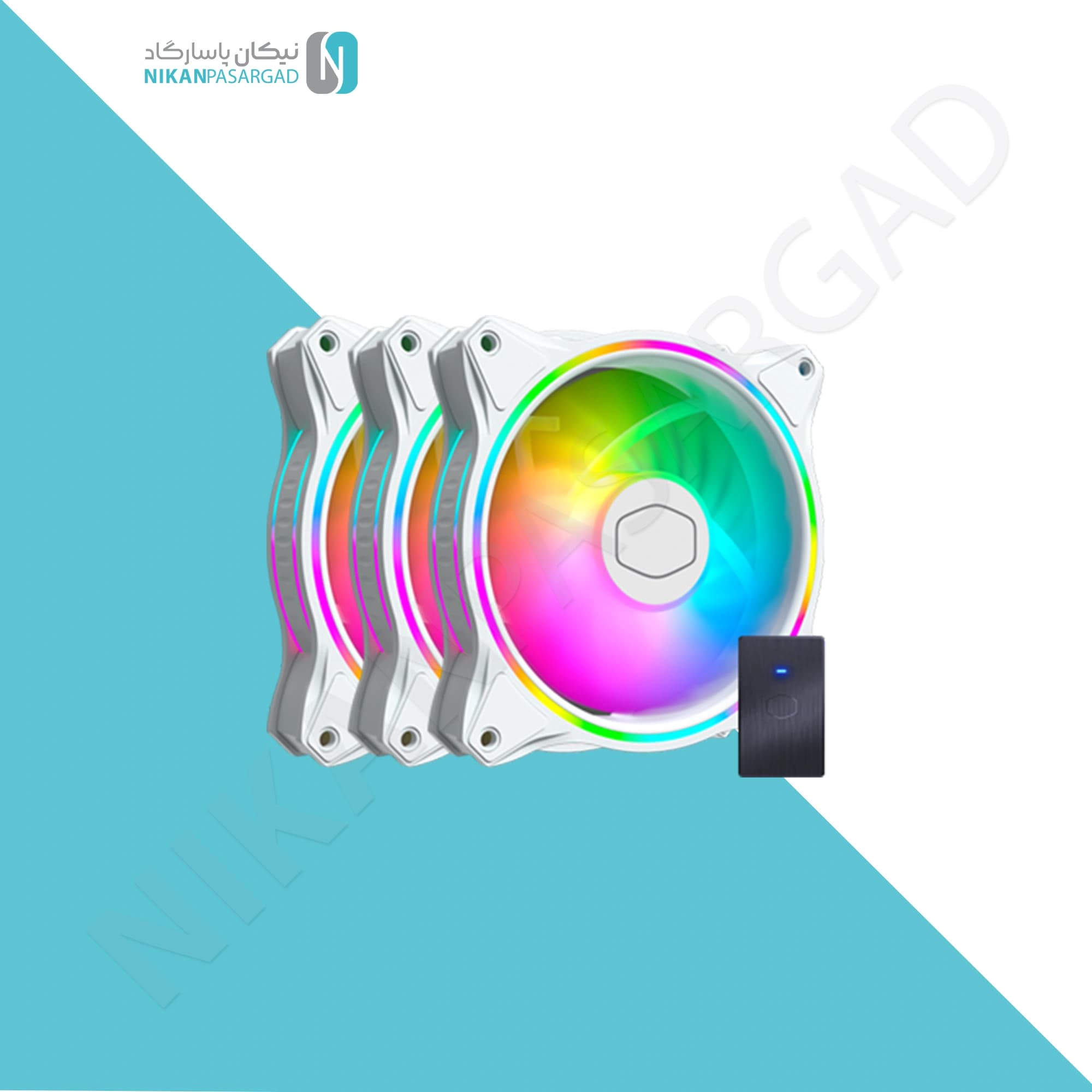 فن کیس کولر مستر مدل COOLER MASTER MF120 HALO 3IN1 WHITE