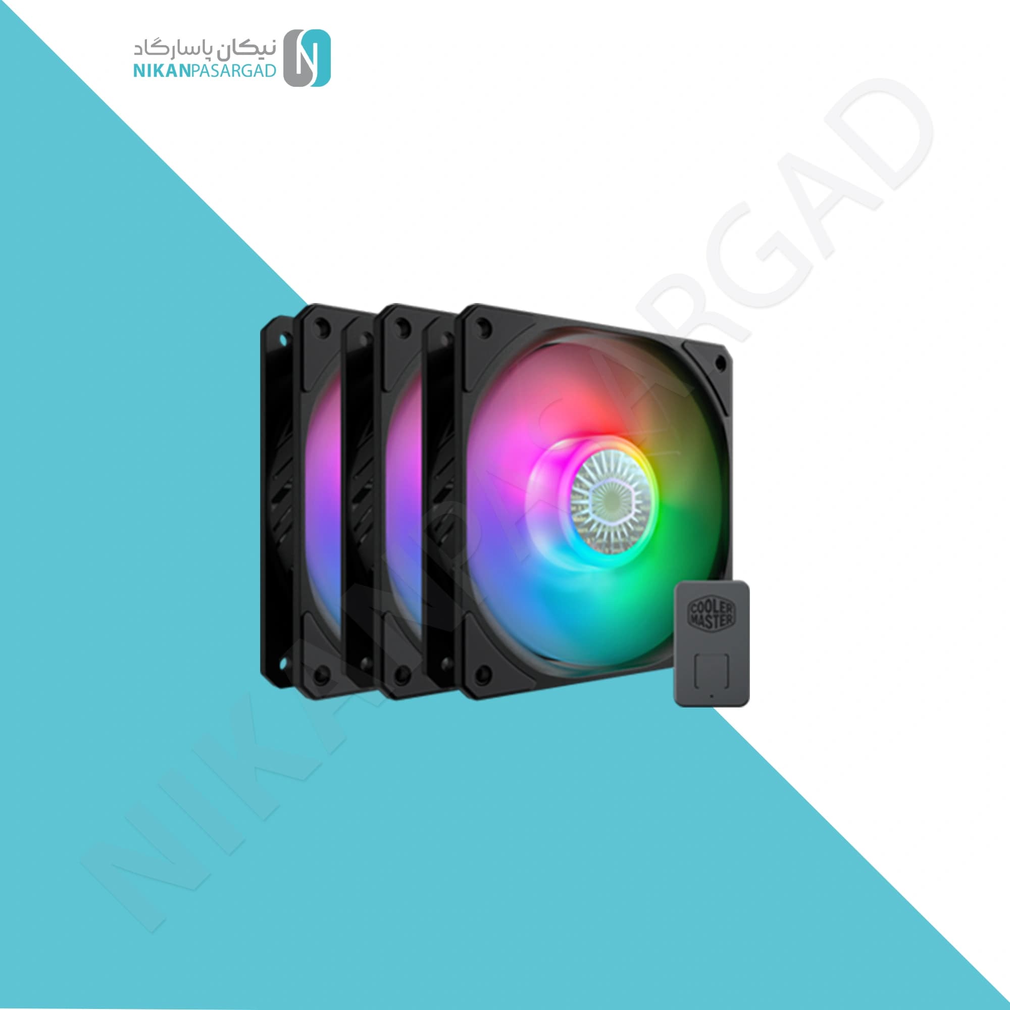 فن کیس کولر مستر مدل COOLER MASTER sickleflow 120 argb 3in1