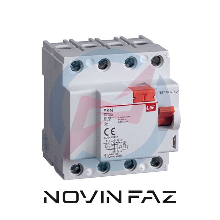 محافظ جان RCCB 3P+N-25A LS