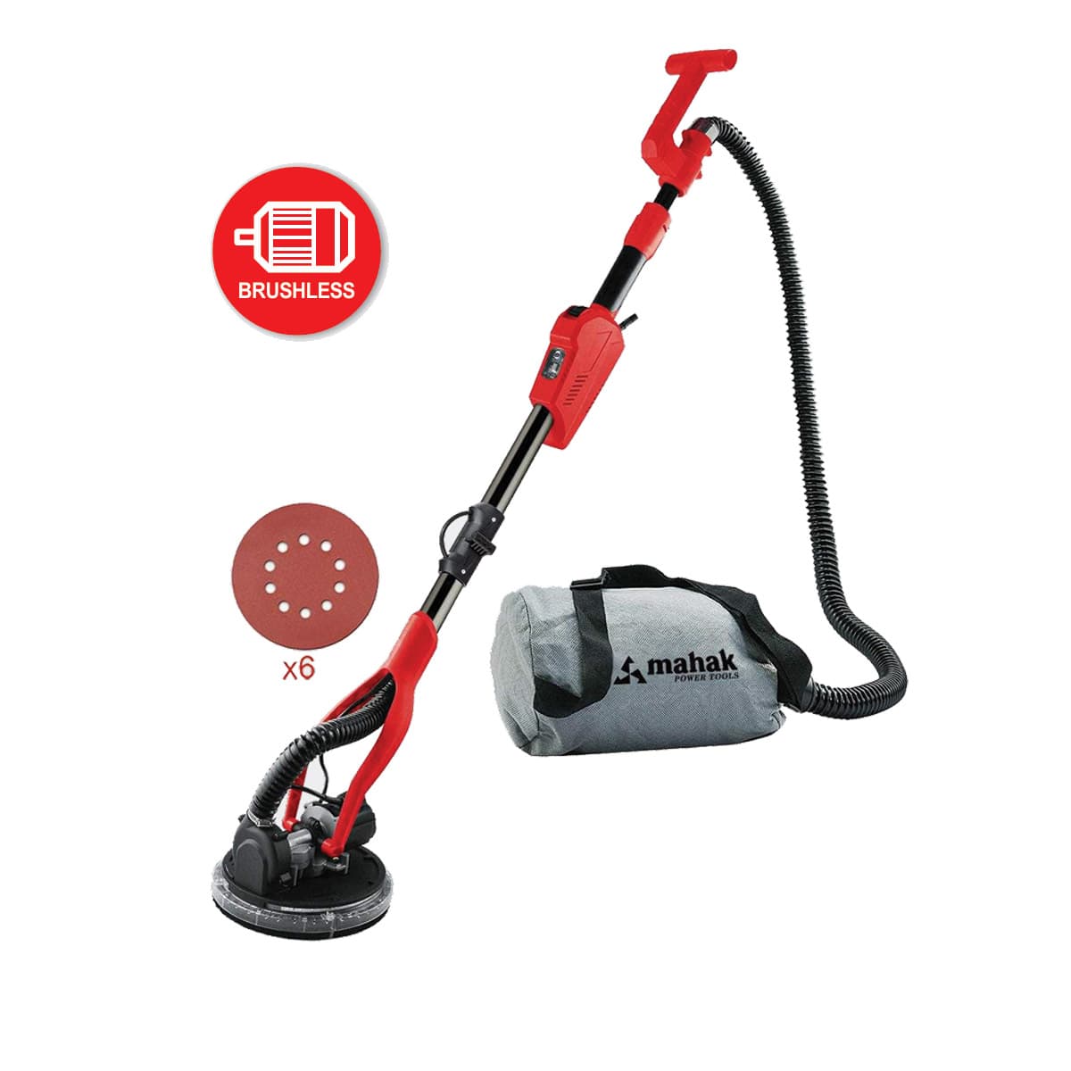 سنباده زن سقف و کناف مکنده دار براشلس محک BWS-230