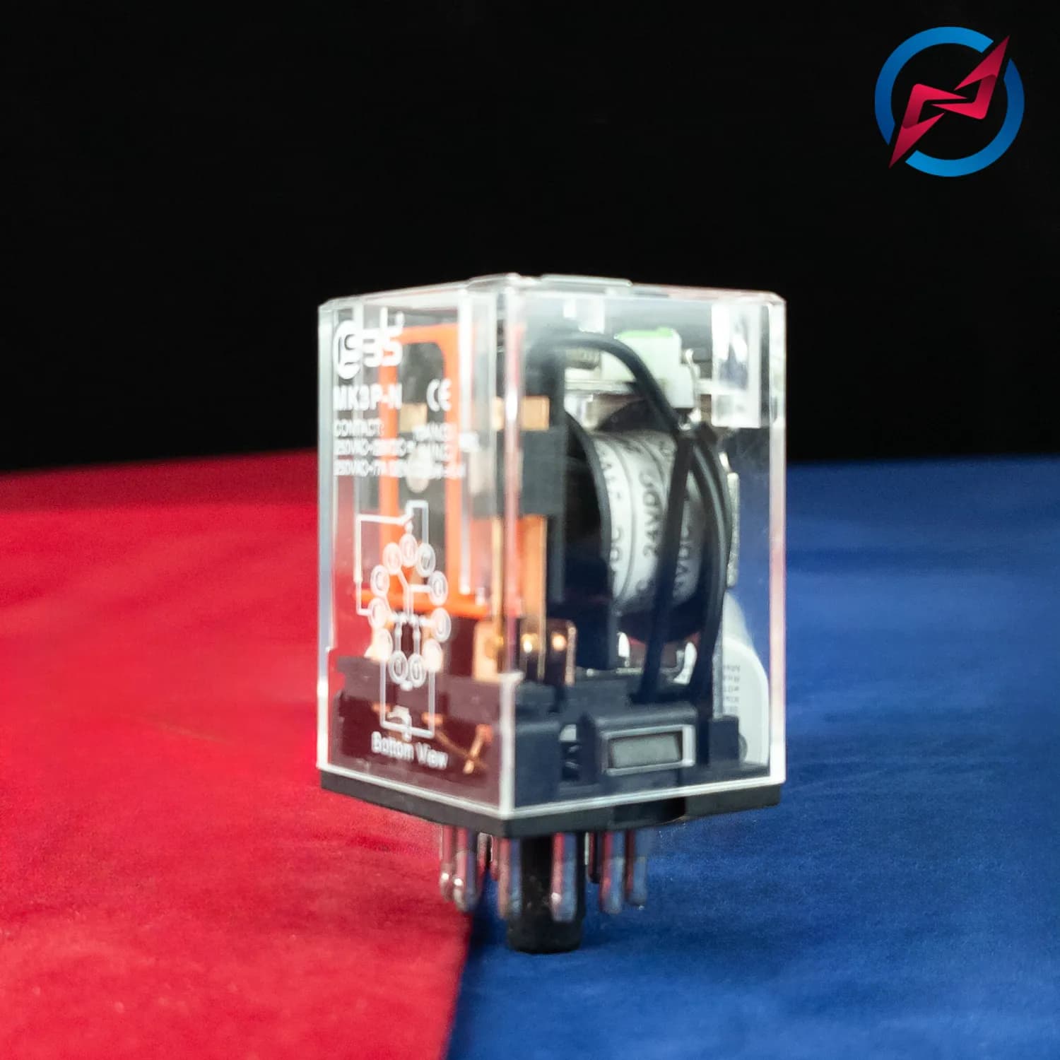 رله شیشه ای 11 پایه ISBS 110v AC — تصویر ۳