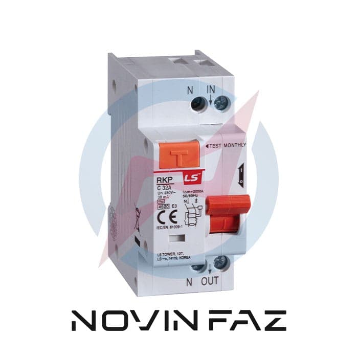 محافظ جان RCBO 1P+N-C10A LS