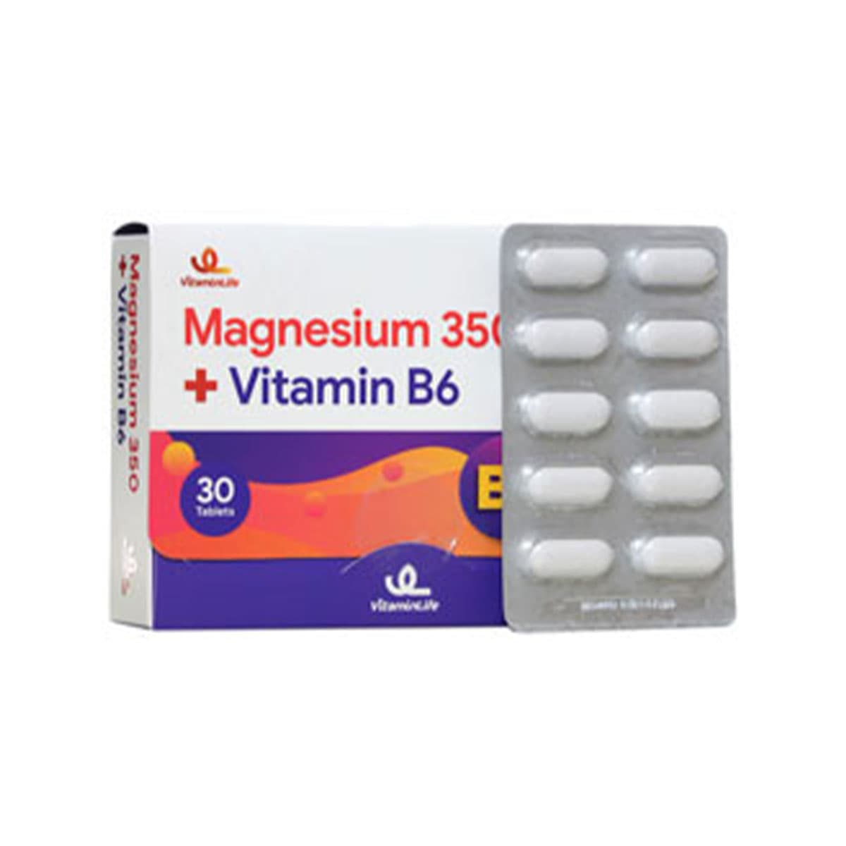 قرص منیزیم 350 و ویتامین ب 6 ویتامین ‌هاوس 30 عدد-Vitamin House — تصویر ۳