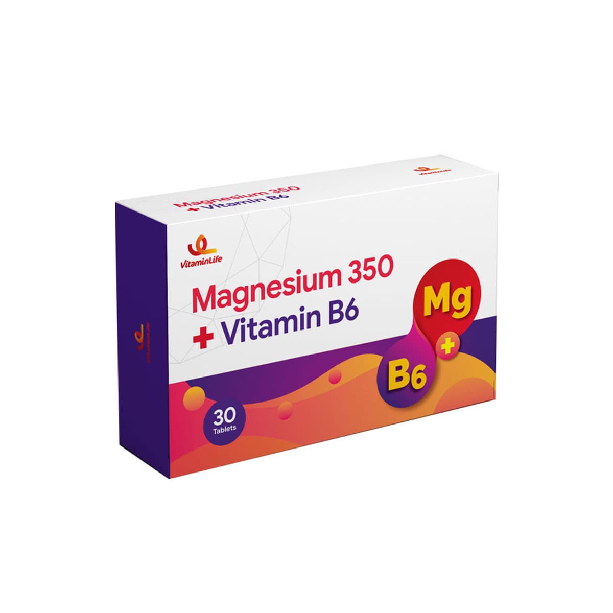 قرص منیزیم 350 و ویتامین ب 6 ویتامین هاوس 30 عدد-Vitamin House