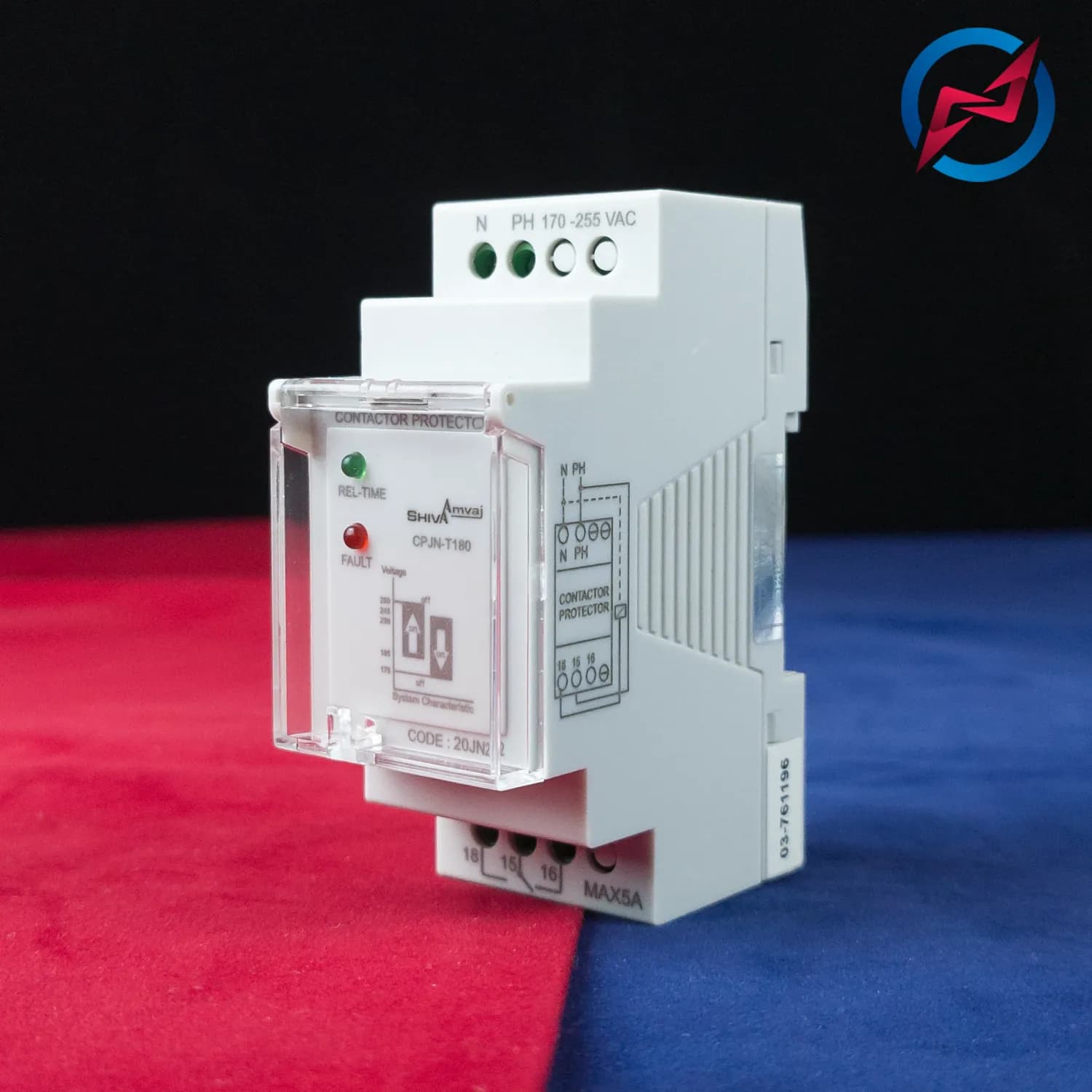 محافظ کنتاکتور سری N برای 180 ثانیه شیوا امواج CPJN-T180 — تصویر ۳