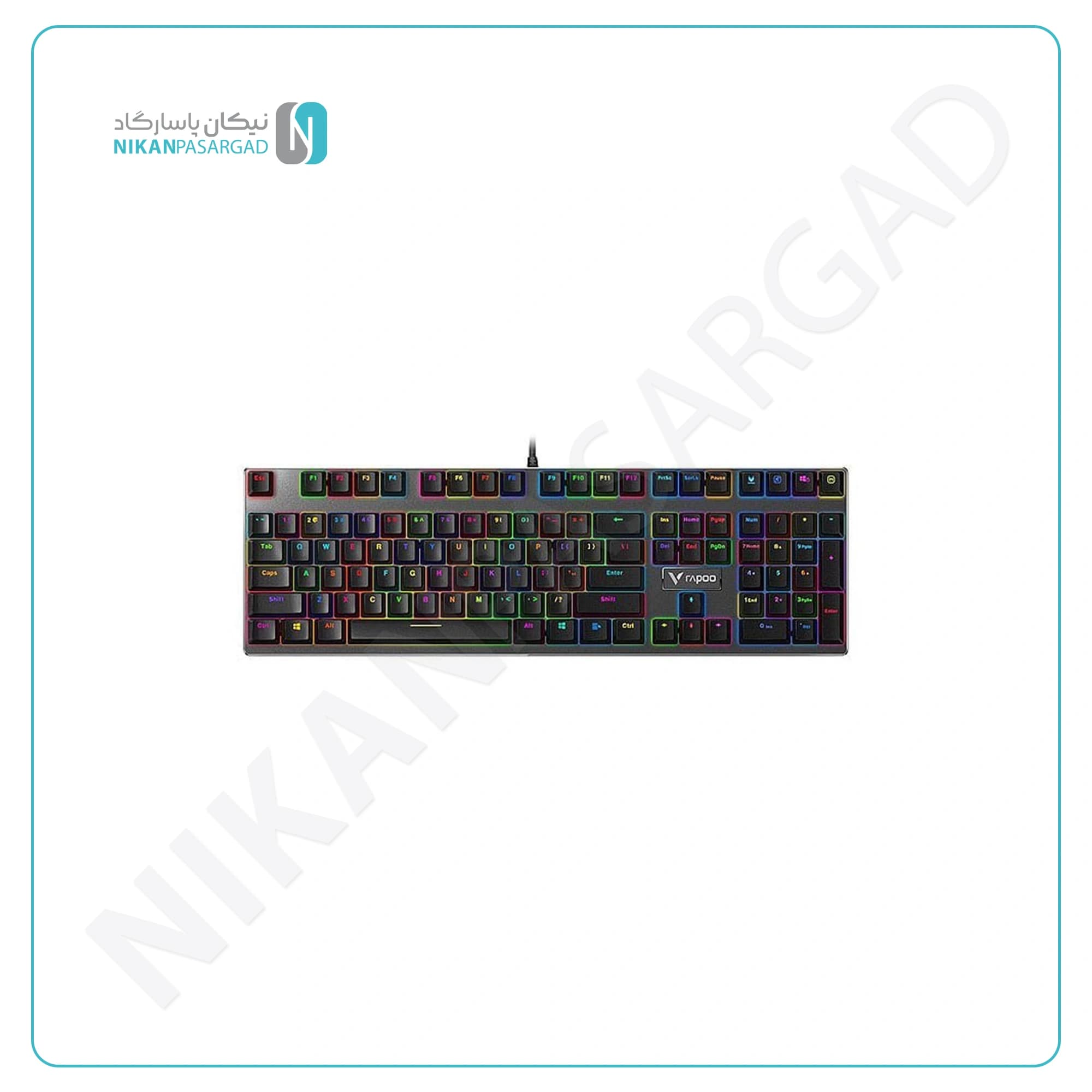 کیبورد باسیم گیمینگ رپو مدل Rapoo V700 RGB Alloy